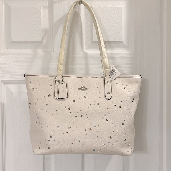 NWT Coach SPACE Constellation Stardust City Zip Tote๐๐ Rare! Limited Edition! - Picture 3 of 11